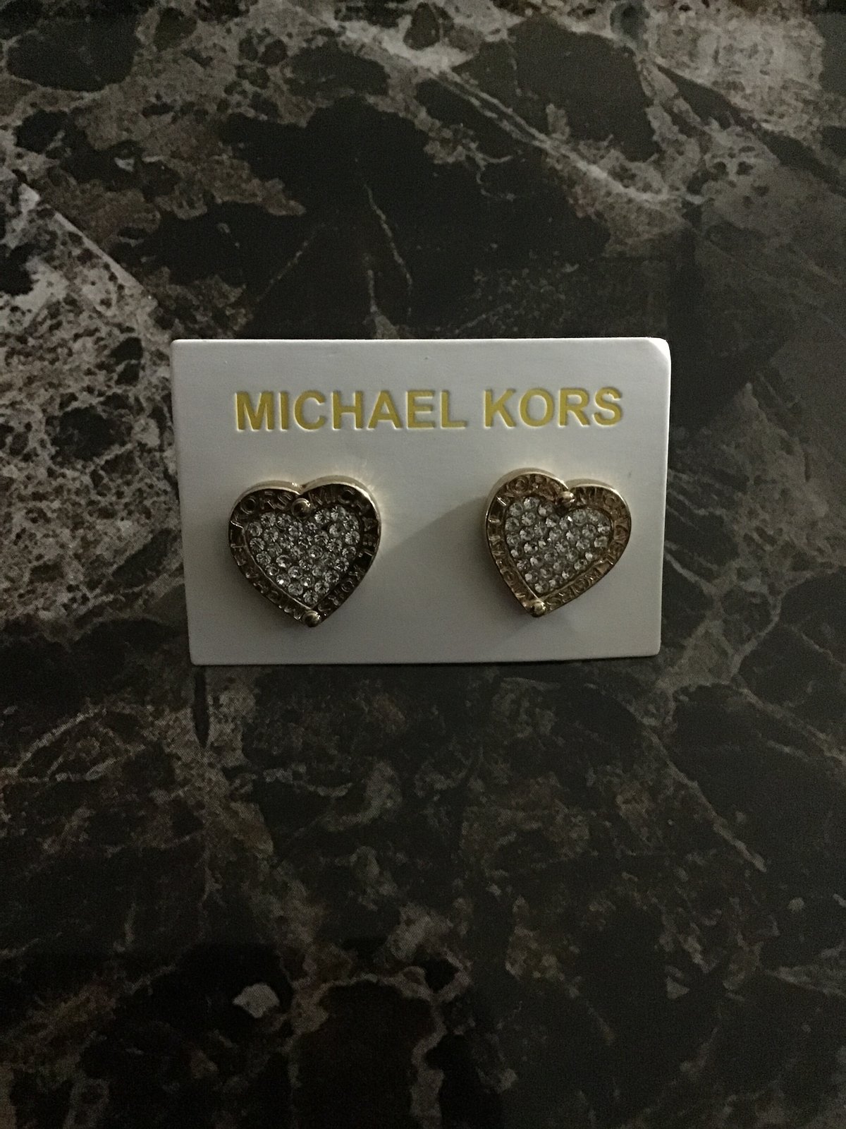 Michael Kors Logo Gold Tone Heart Stud Earrings - Michael Kors -  Fallers.com - Fallers Irish Jewelry
