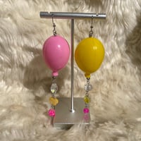 Pink+Yellow Balloon Earrings