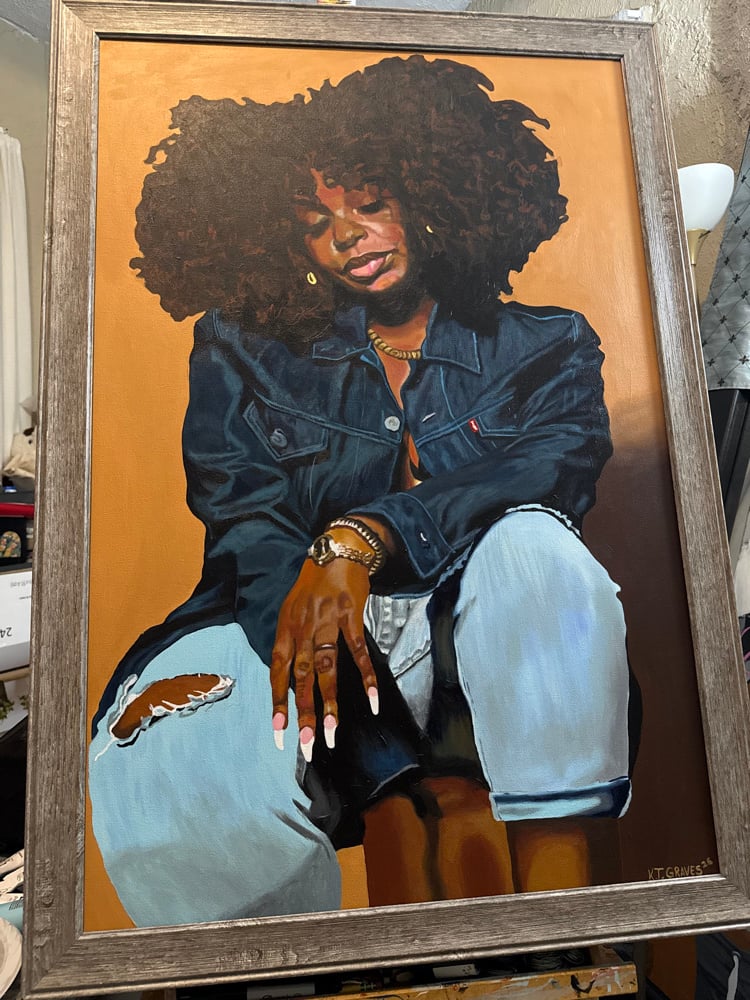 Image of Mahogany Blues” Original artwork