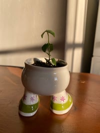 Image 4 of String of Hearts in Walking Legs Egg Cup GREEN (4 TOTAL)