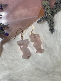 Image 2 of Rose quartz earring 