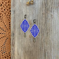 Image 2 of Flare earrings - Cobalt
