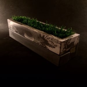 Image of ***NEW*** Wired Ramps Amphitheater Bench/Planter (Dark Grey, White and Slime Green)