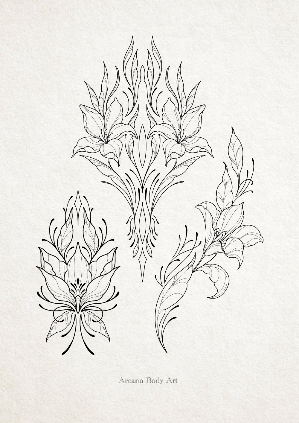 Image of Flash Lys Art Nouveau