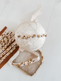 Image 2 of beaded star headband - amber