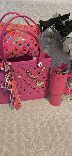 Image of Hot Pink B0g.g bag with Stan cup bundle 