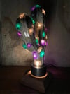 Spider Halloween Themed Ceramic Cactus Night Light Lamp