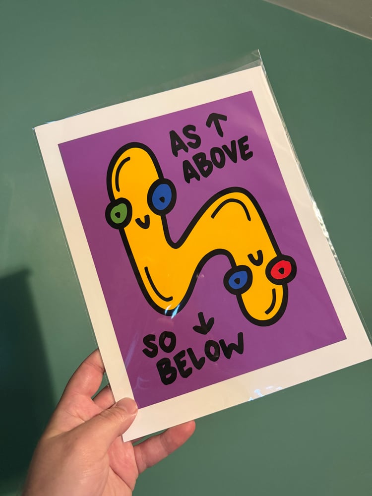 Image of AsAbove - 8.5x11 Art Print