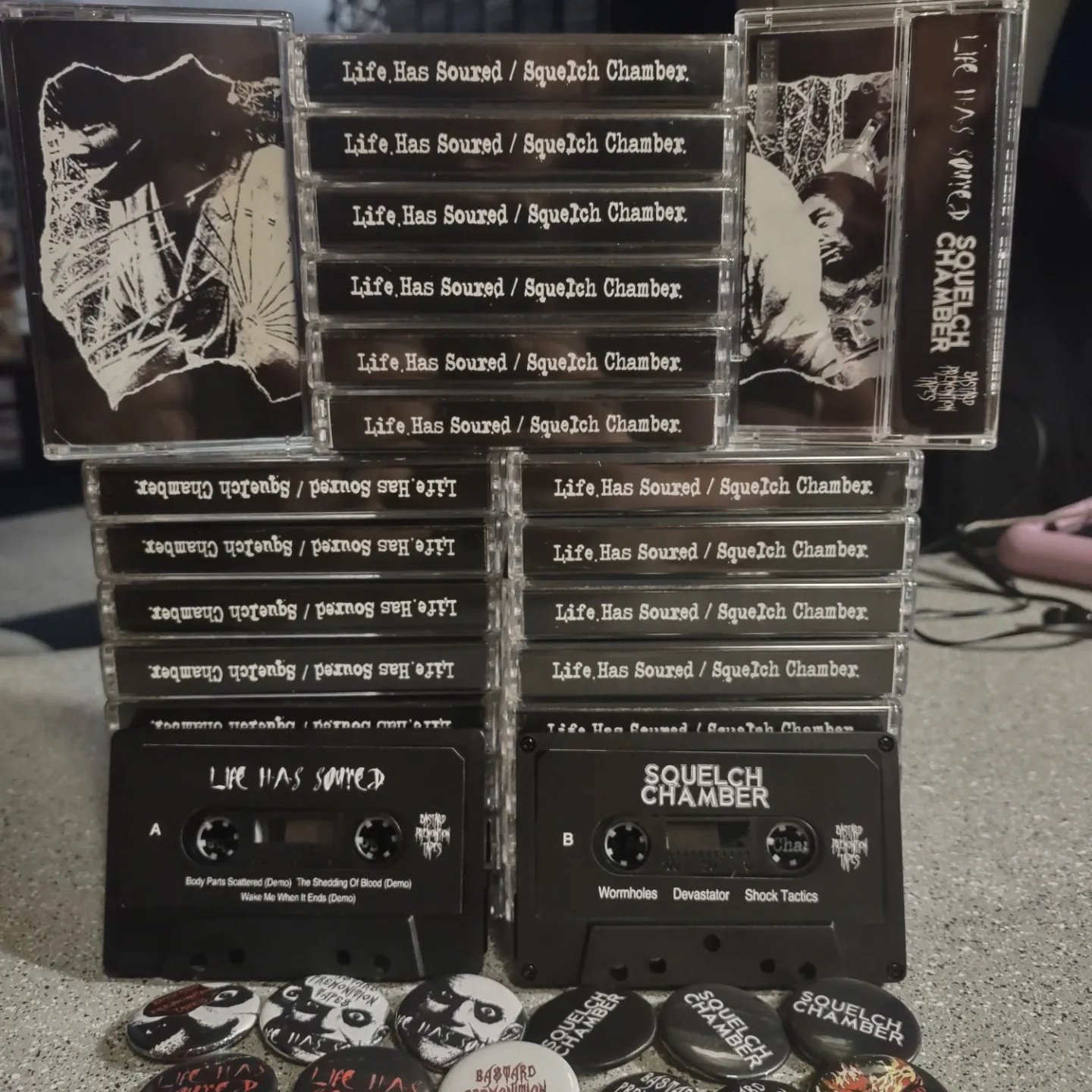 LIFE HAS SOURED / SQUELCH CHAMBER SPLIT | Bastard Premonition Tapes