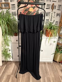 Image 1 of Forever 21 black strapless dress 