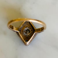 Image 3 of BLACK ENAMEL DECO RING