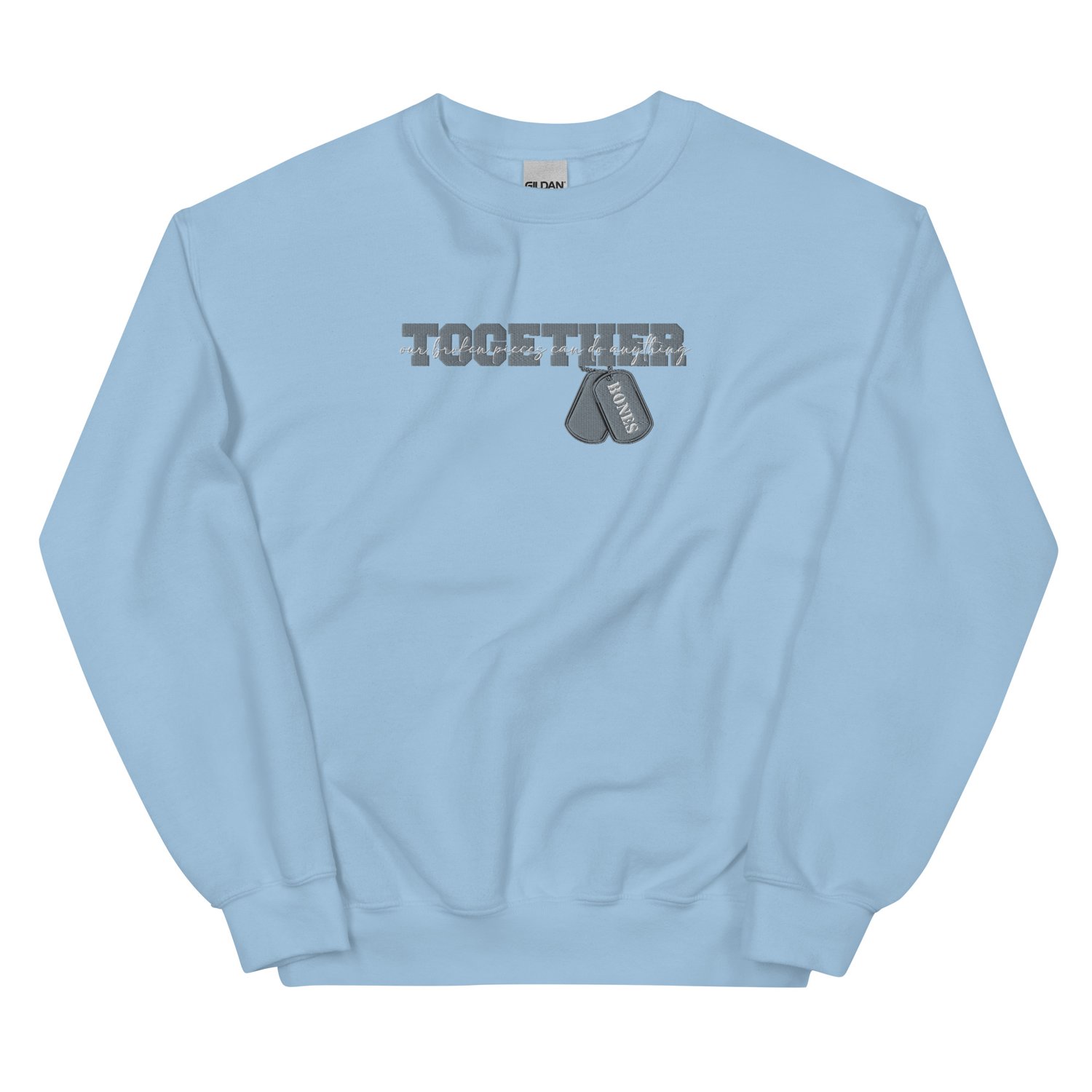 Image of Officially licensed leave me behind together embroidery Unisex Sweatshirt