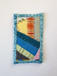 Image 2 of Business Card No. 6 - tiny art quilt 