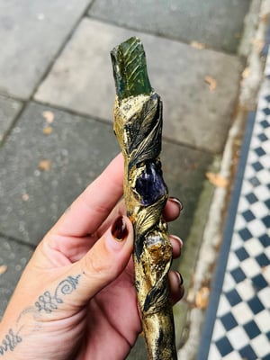 Image of Eclipse Manifesting Pen Green Labradorite