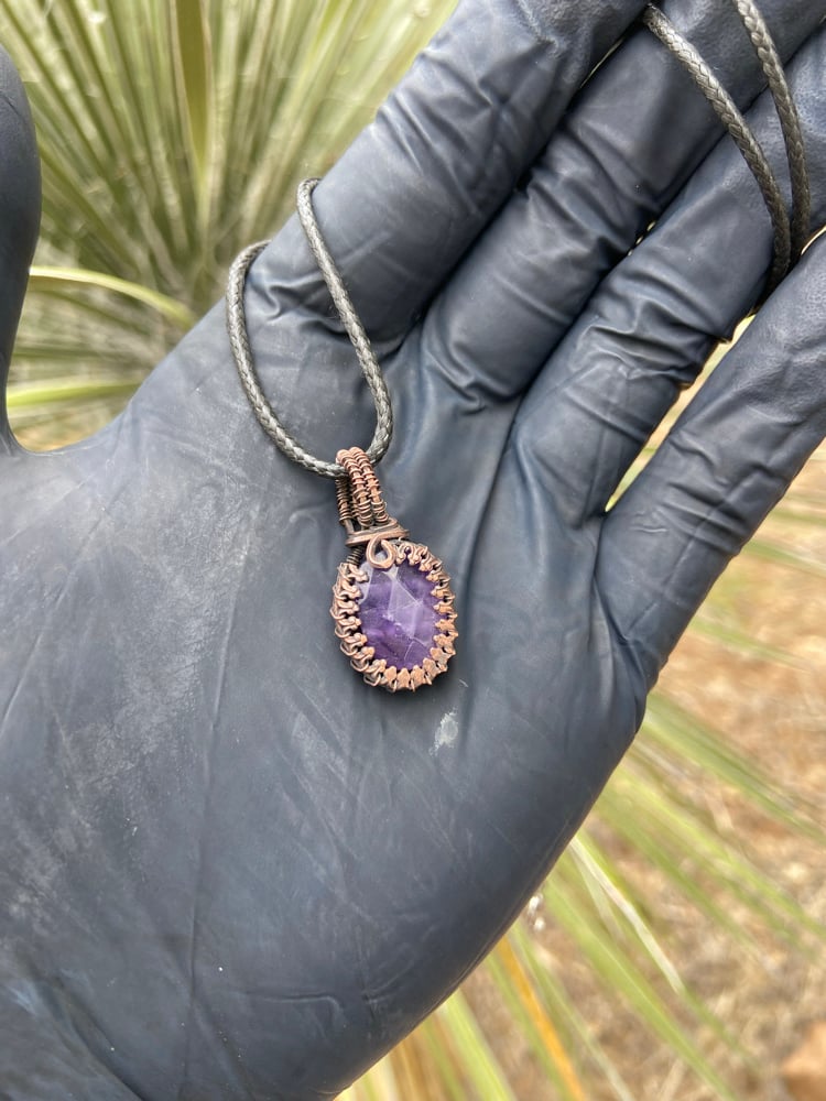 Image of Amethyst mini pendy 2