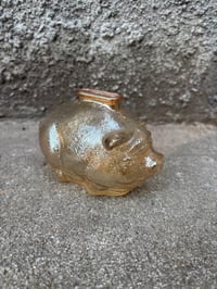Image 2 of 1950s Anchor Hocking Glass Piggy Bank