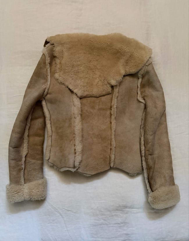 early 1970s sheepskin Mountain Rhythm designer coat jacket leather suede 