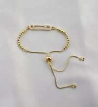 Image 2 of Rhinestone Safety Pin Bracelet 