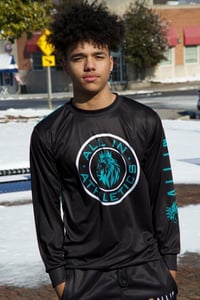 Image 1 of All In Teal Lion Long Sleeve