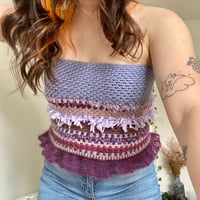 Image 3 of parma violet tube top