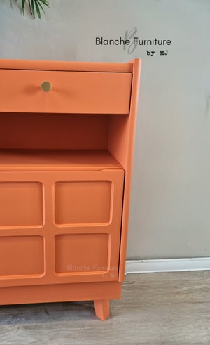 Image of Slim / Narrow hallway Sideboard in Tuscan Orange.