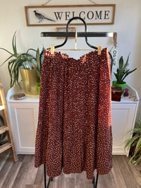 Image 1 of Polka dot pleated skirt