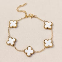 Image 2 of White Clover Bracelet