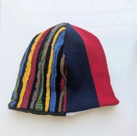 Image 2 of Upcycled Reversible Beanie Cotton Blend 29