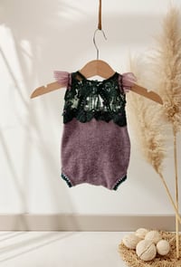 Image 3 of Photo prop | Newborn photoshooting set |  Zelda | purple | green