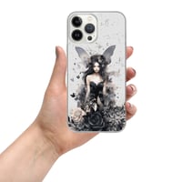 Image 18 of Dark Fairy and Flowers Goth Inspired Mystical Fantasy Clear Case for iPhone®