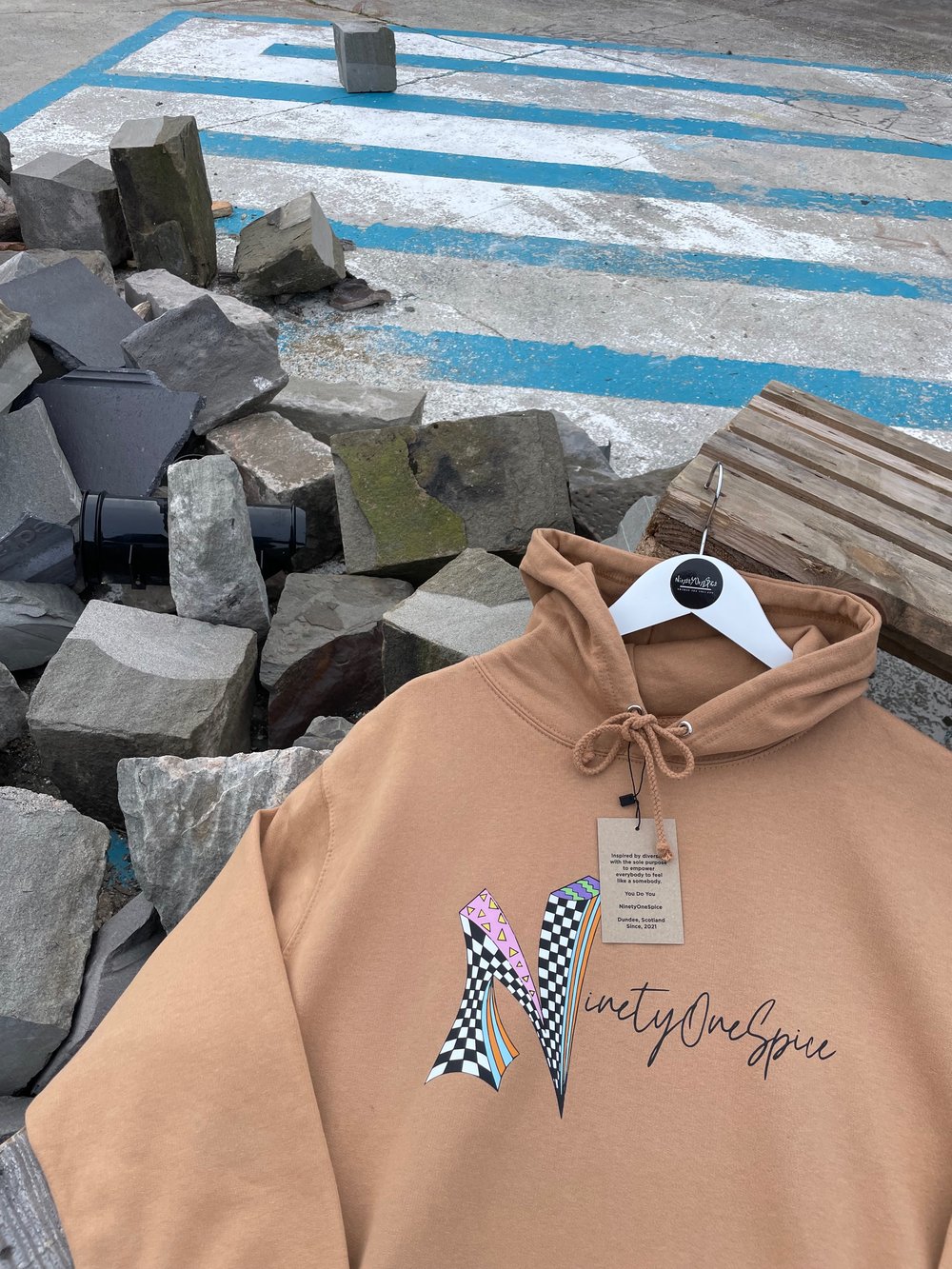 Image of Caramel Retro Hoody