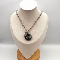 Image 2 of Labradorite Fossil Necklace
