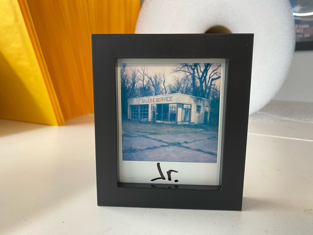 Old Abandoned Indiana Service Station Polaroid by Junior ONLY (1)! 