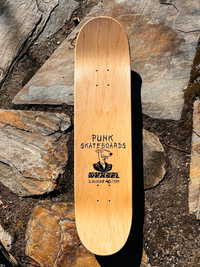 Screeching Weasel Skateboard- signed [SILVER] #’d/150 Anthem For A New Tomorrow