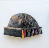 Image 3 of Upcycled Reversible Beanie Cotton Blend 26