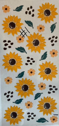 Image 1 of Sunflower decals