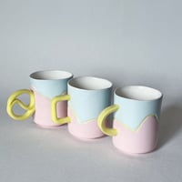 Image 1 of Medium Pink And Blue Mug 