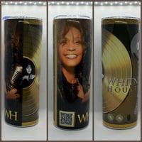 WHITNEY HOUSTON QR CODE TUMBLER PLAYS MUSIC 