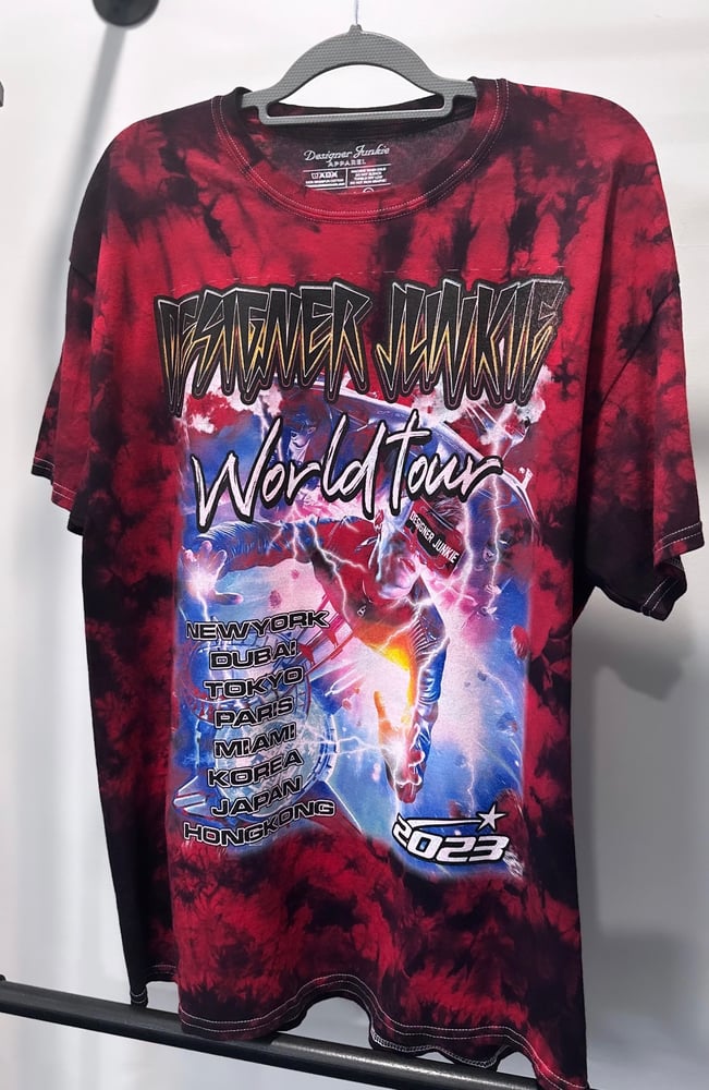 Image of DJA World Tour Tee ( Red/Black )