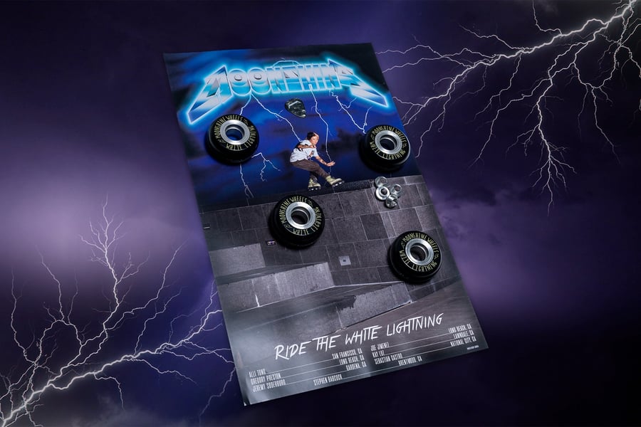 Image of White Lightning Metal Core 59/90a Wheels