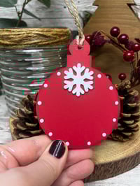 Image 2 of Bauble with snowflake