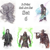 Image 7 of 5-Print Set Mortal Kombat 6x8 Signed Art Print Set 6