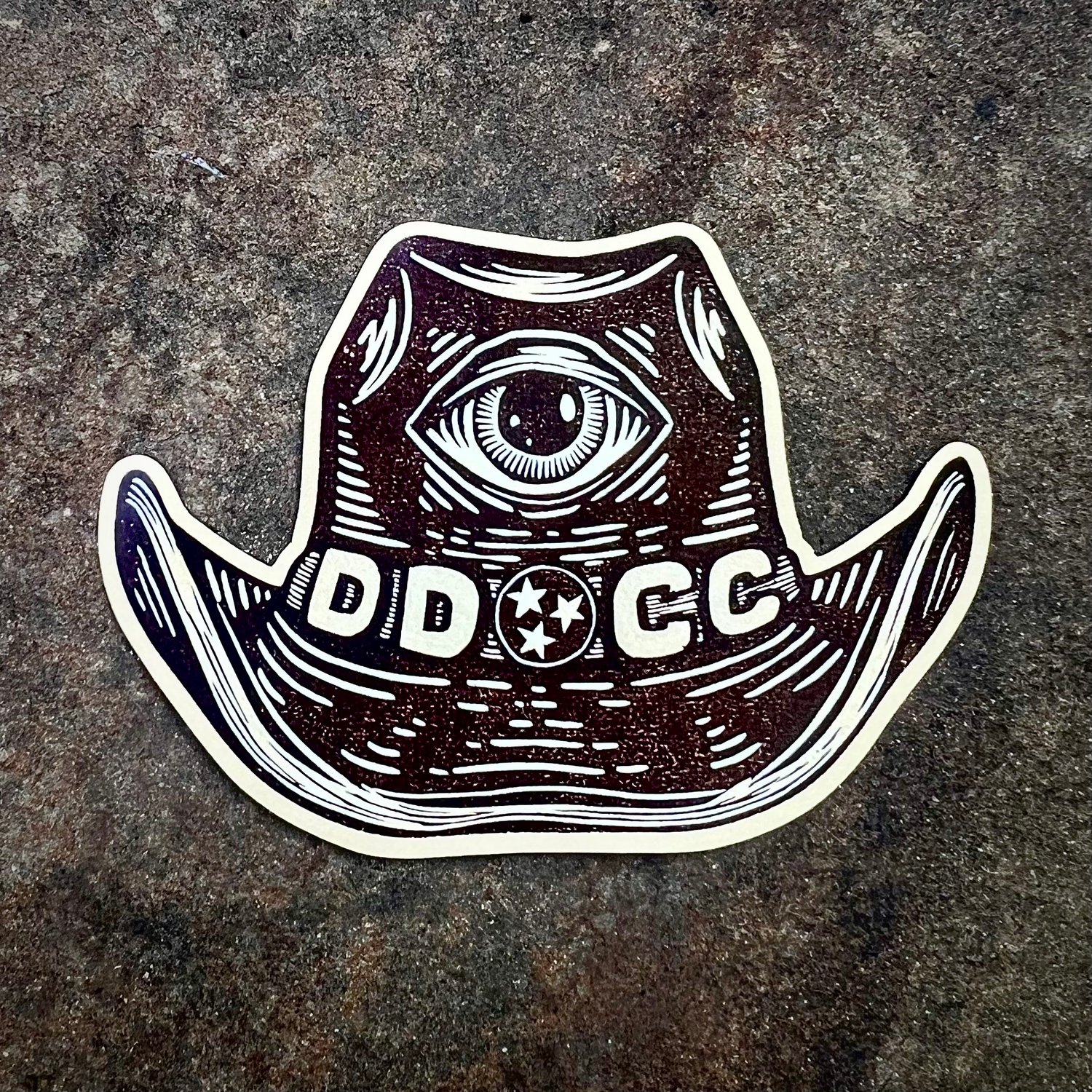 Image of Cosmic Cowboy Hat magnet