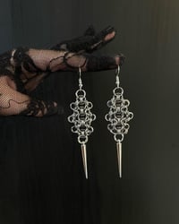 Pendientes de Cota de Malla #chainmaille 