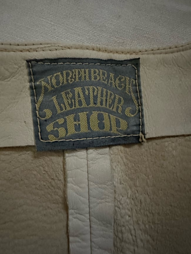 late 1960s North Beach Leather bone leather jacket