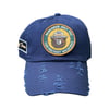Art Of Fame/ Navy Blue Distressed Dad Hat/ Smokey The Bear