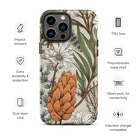 Image 25 of Art Nouveau Inspired Light and Airy Boho Floral Sketch Tough Case for iPhone®