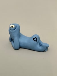 Image 3 of Relaxed blue thing with a tattoo 