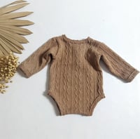 Image 3 of Baby photoshoot boy outfit | Asher-1 | 0-3 months | camel