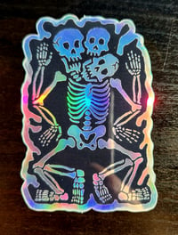 Skeletal Holographic Sticker 